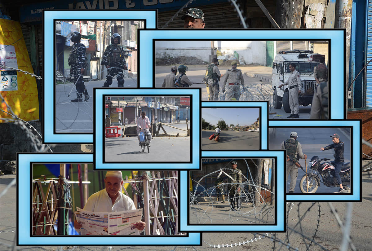 kashmir latest photo of market after article 370 revoked, latest visuals of jammu kashmir
