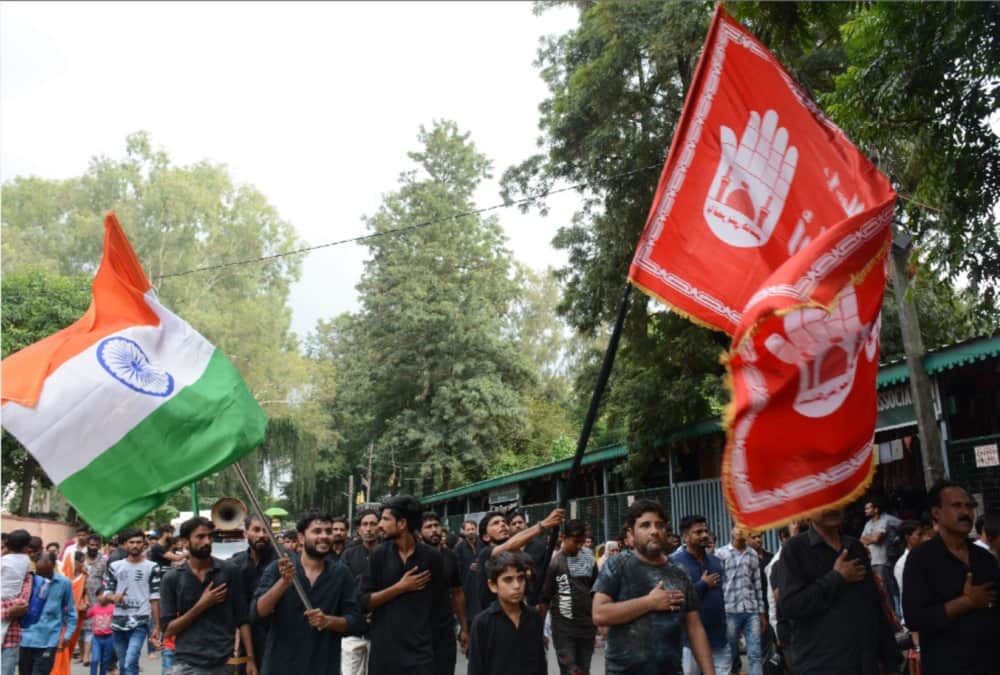Muharram 2019 Tajiya julus with Tricolour in dehradun