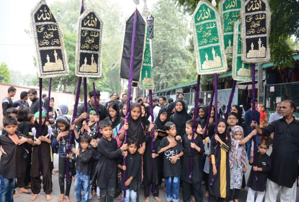 Muharram 2019 Tajiya julus with Tricolour in dehradun
