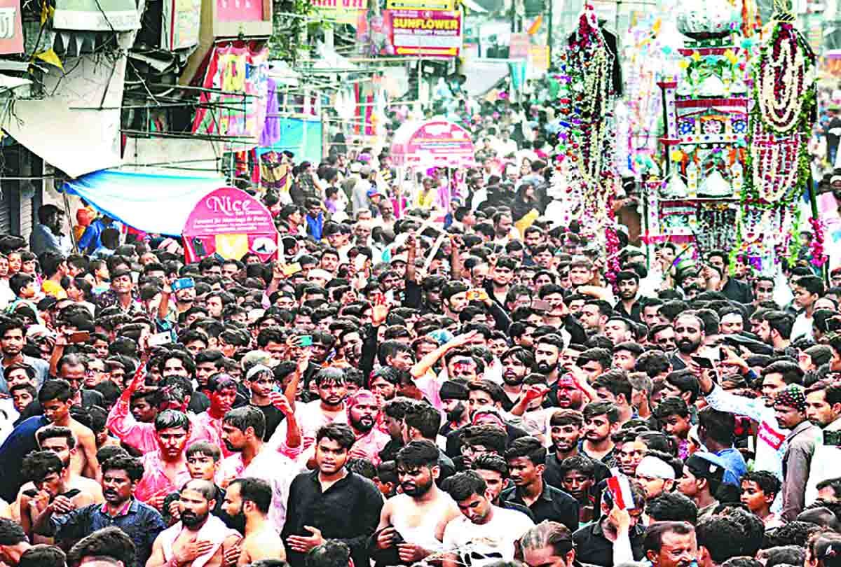Eight scorched in HT line in Moharram procession