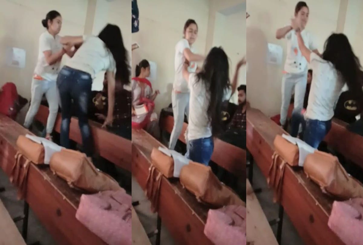 Girls clashed in college's class room, slapped with abusive speech