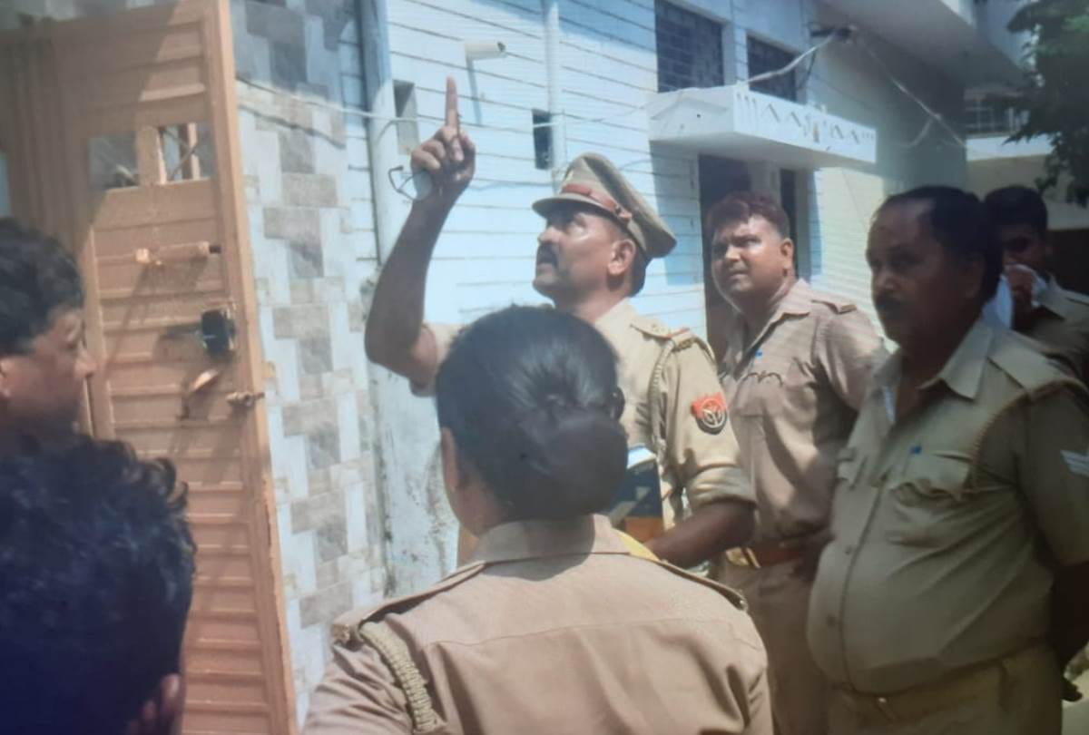 property dealer air fire gunshot in a small dispute in lucknow