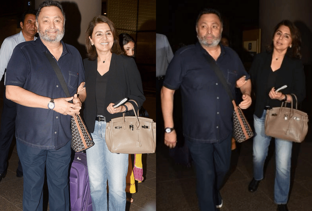 Rishi Kapoor return to Mumbai from New York after with his wife neetu kapoor