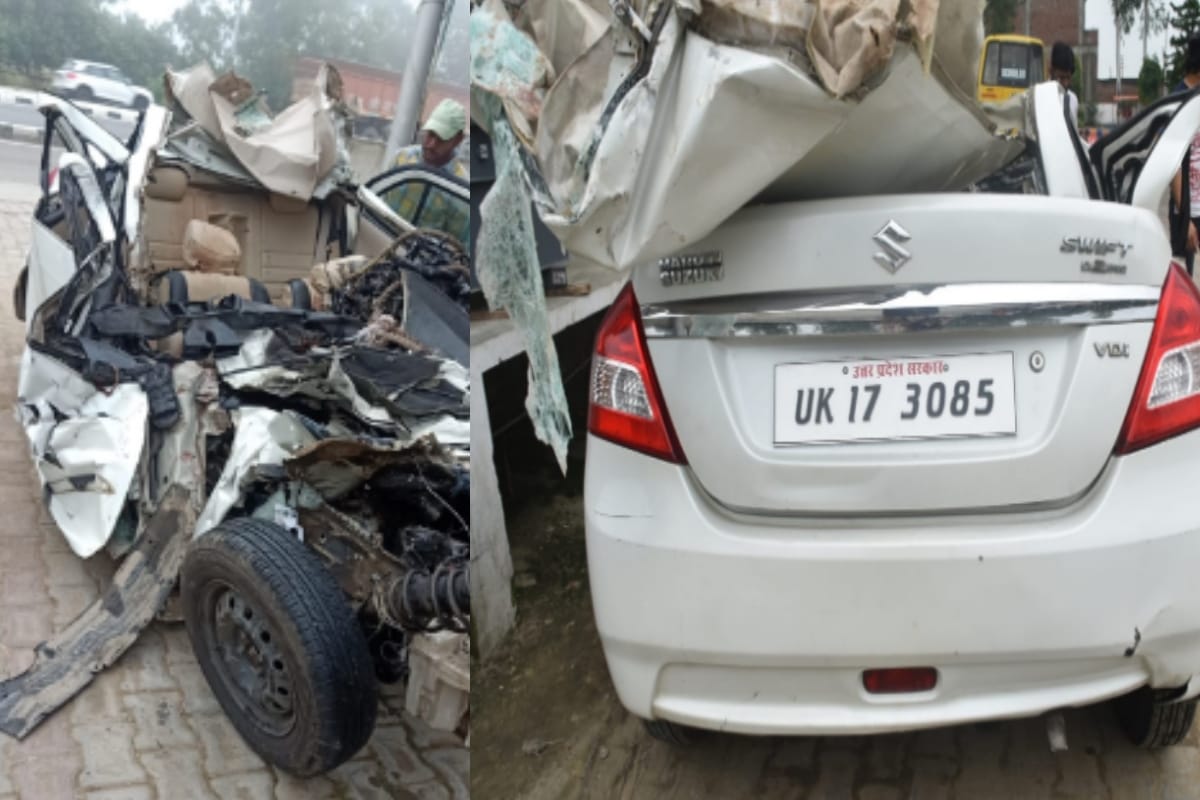 Two SDO died in a road accident in deoband of uttar pradesh