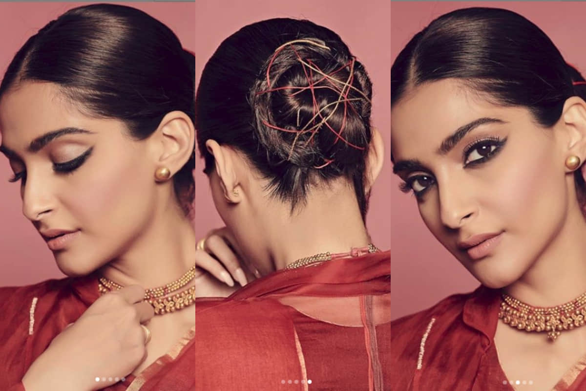 sonam kapoor new saree look for the zoya factor promotion is stunning