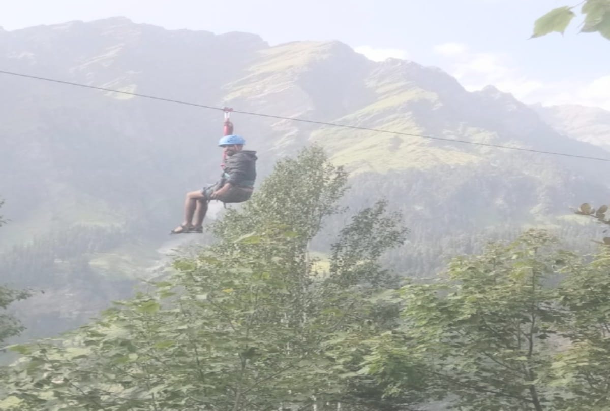 India's highest Zip line track in manali himachal, journey will be full of adventure