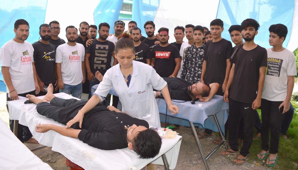Showers donated 172 units of blood on Muharram