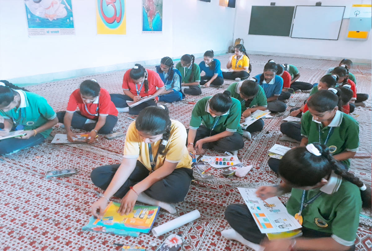 aparajita 100 million smiles painting competition in jammu, women empowerment program