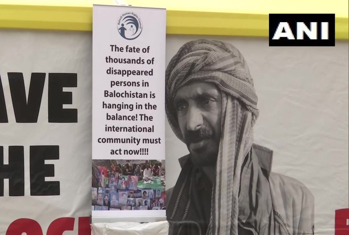 Baloch and Pashtun highlighting Humanitarian Crisis against Pakistan in Balochistan at UNHRC