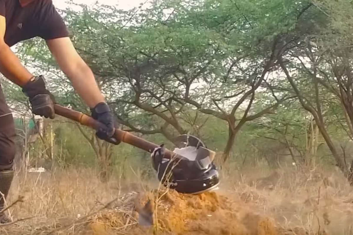 Wearing Non ISI Helmets Challan can be cut and  Will Land You In Jail