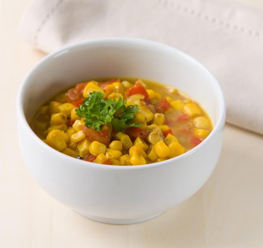 delicious recipe of makai dam masala