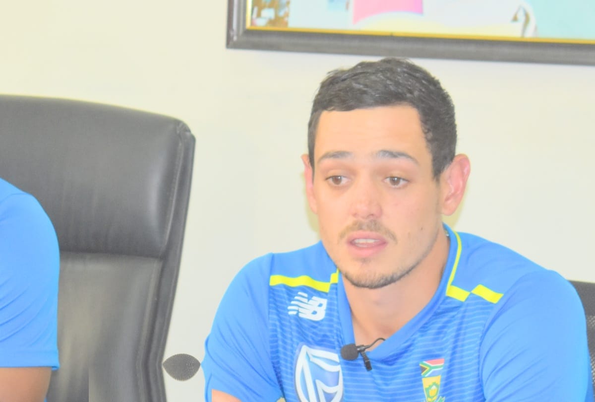 Quinton de Kock's bat has spoken strongly against India