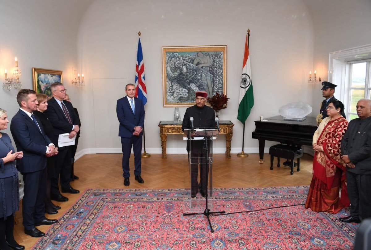 President Ramnath Kovind visit Reykjavík, Iceland came in support of India stand on terrorism
