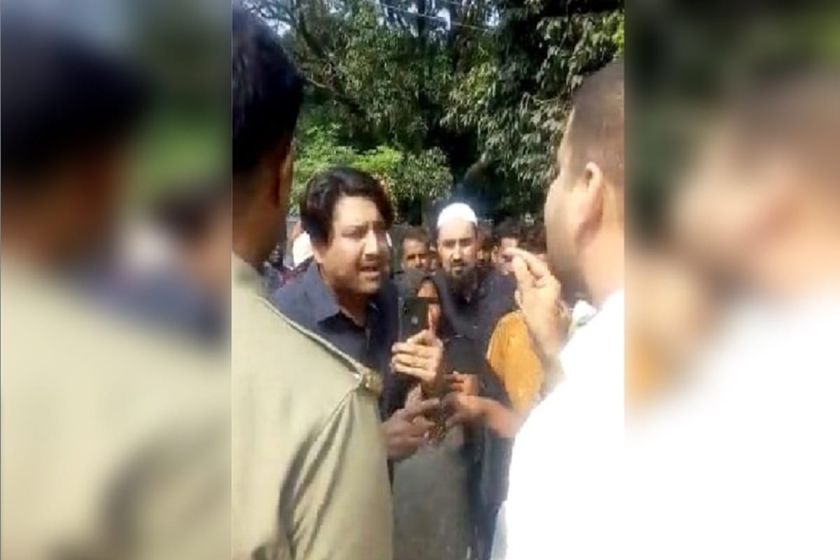 Dispute between SP MLA Nahid Hasan and SDO during vehicle checking at Shamli and video viral