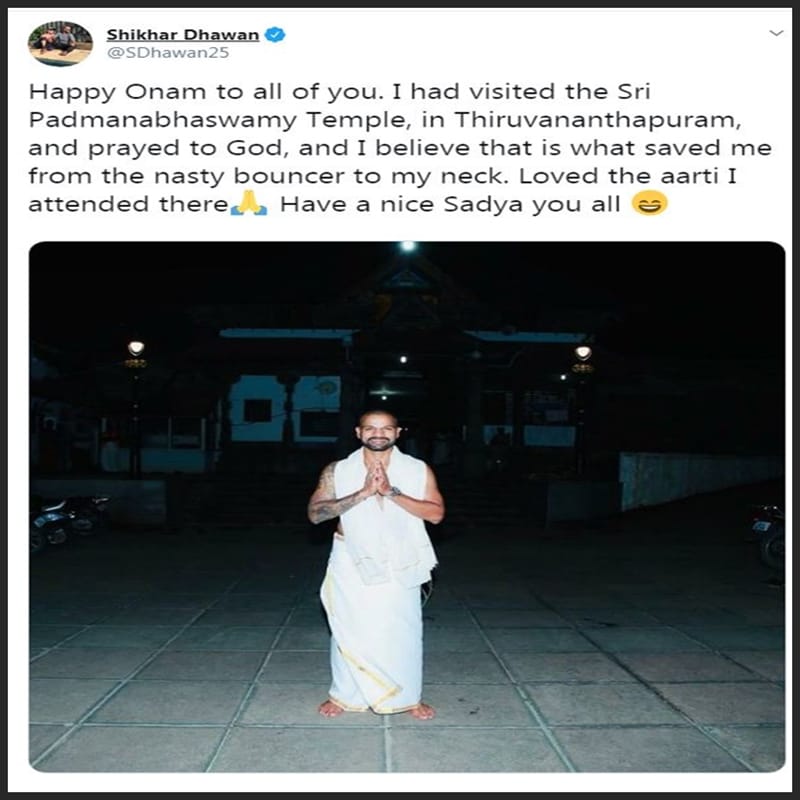 Harbhajan singh wishes S sreesanth happy onam on social media