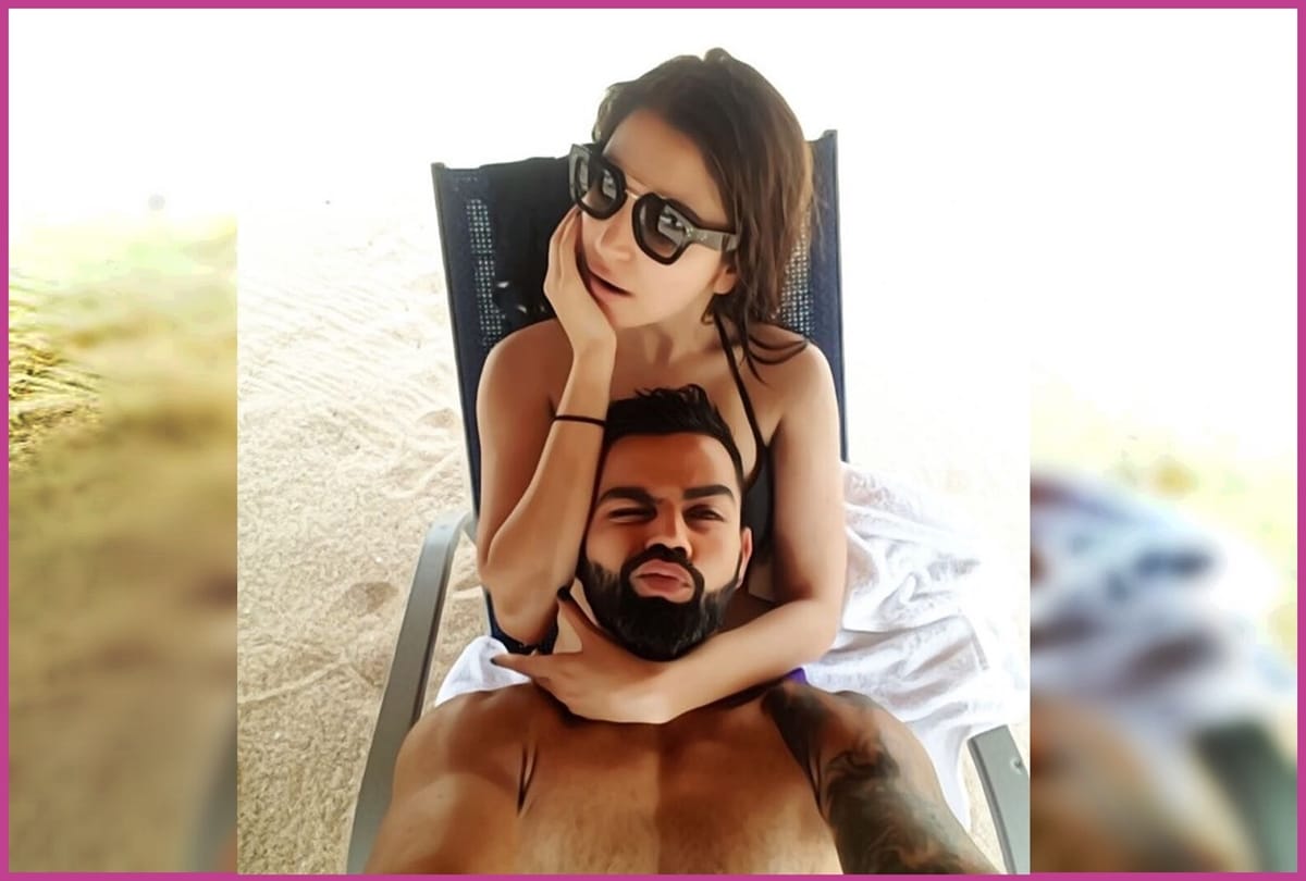 Virat kohli posts beautiful beach picture bollywood actress wife Anushka Sharma