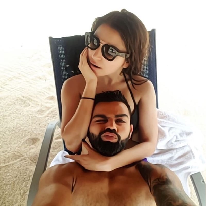 Virat kohli posts beautiful beach picture bollywood actress wife Anushka Sharma