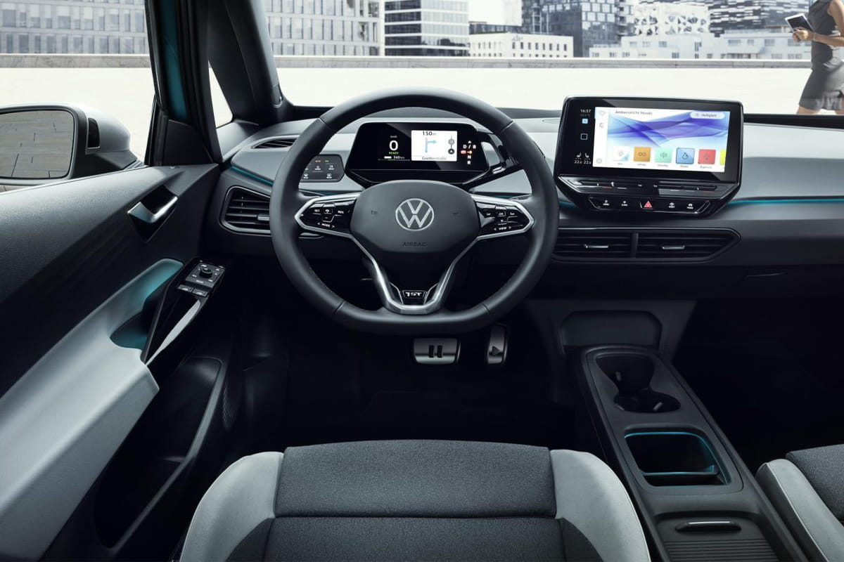 Volkswagen first id3 electric car unveiled at 2019 frankfurt motor show
