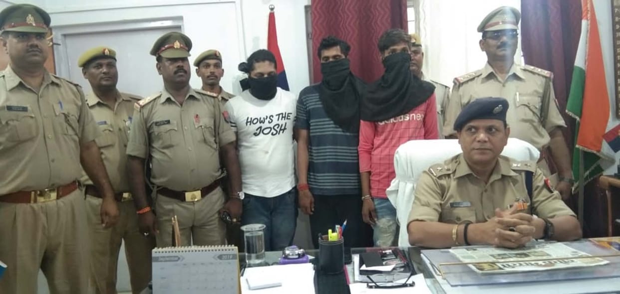 theft truck recovered, three arrested
