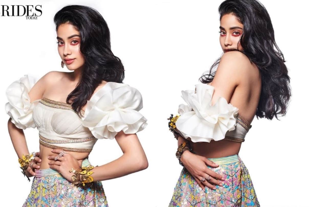 jhanvi kapoor latest bridal photoshoot for magazine