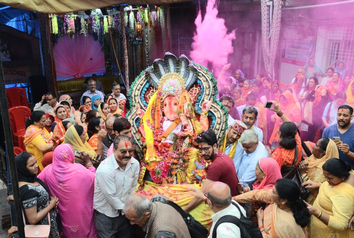 ganesh visarjan 2019 celebration in shimla and other parts of himachal pradesh