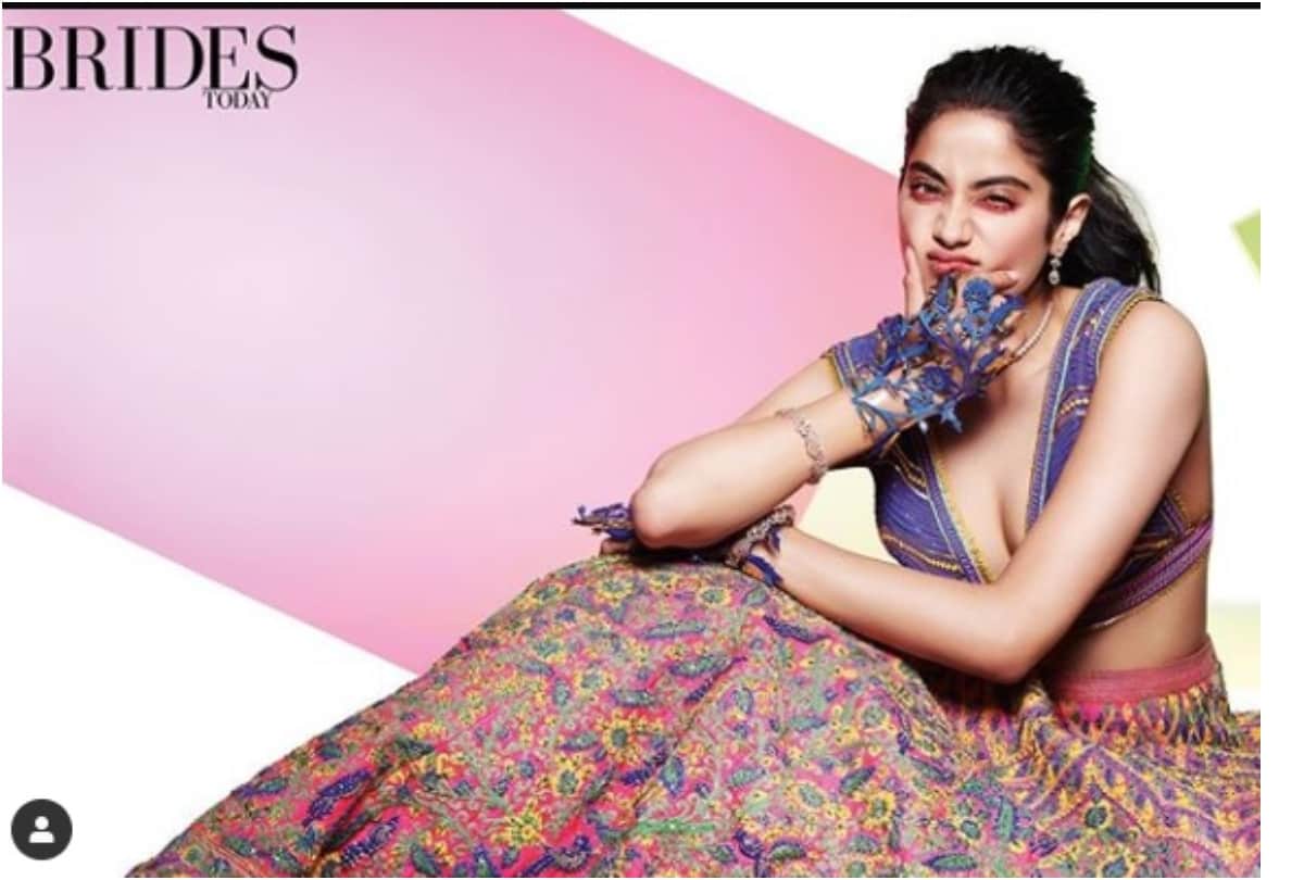 jhanvi kapoor latest bridal photoshoot for magazine