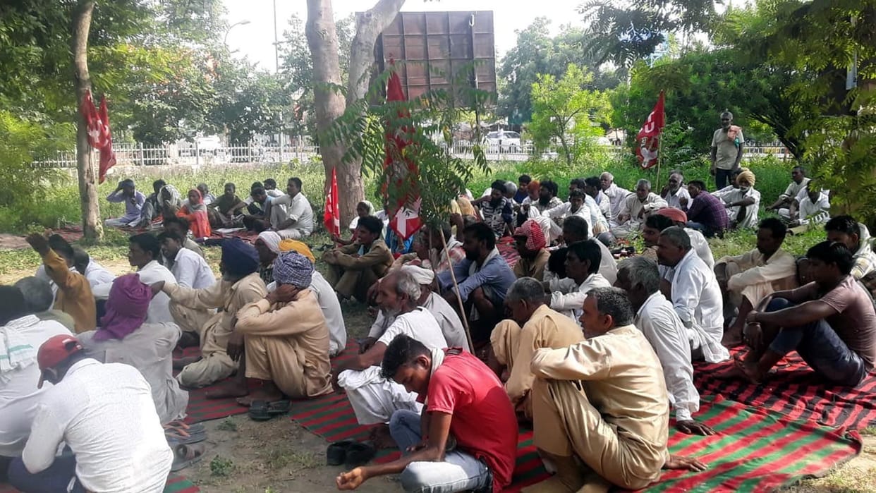strike, selary, workers, fatehabad