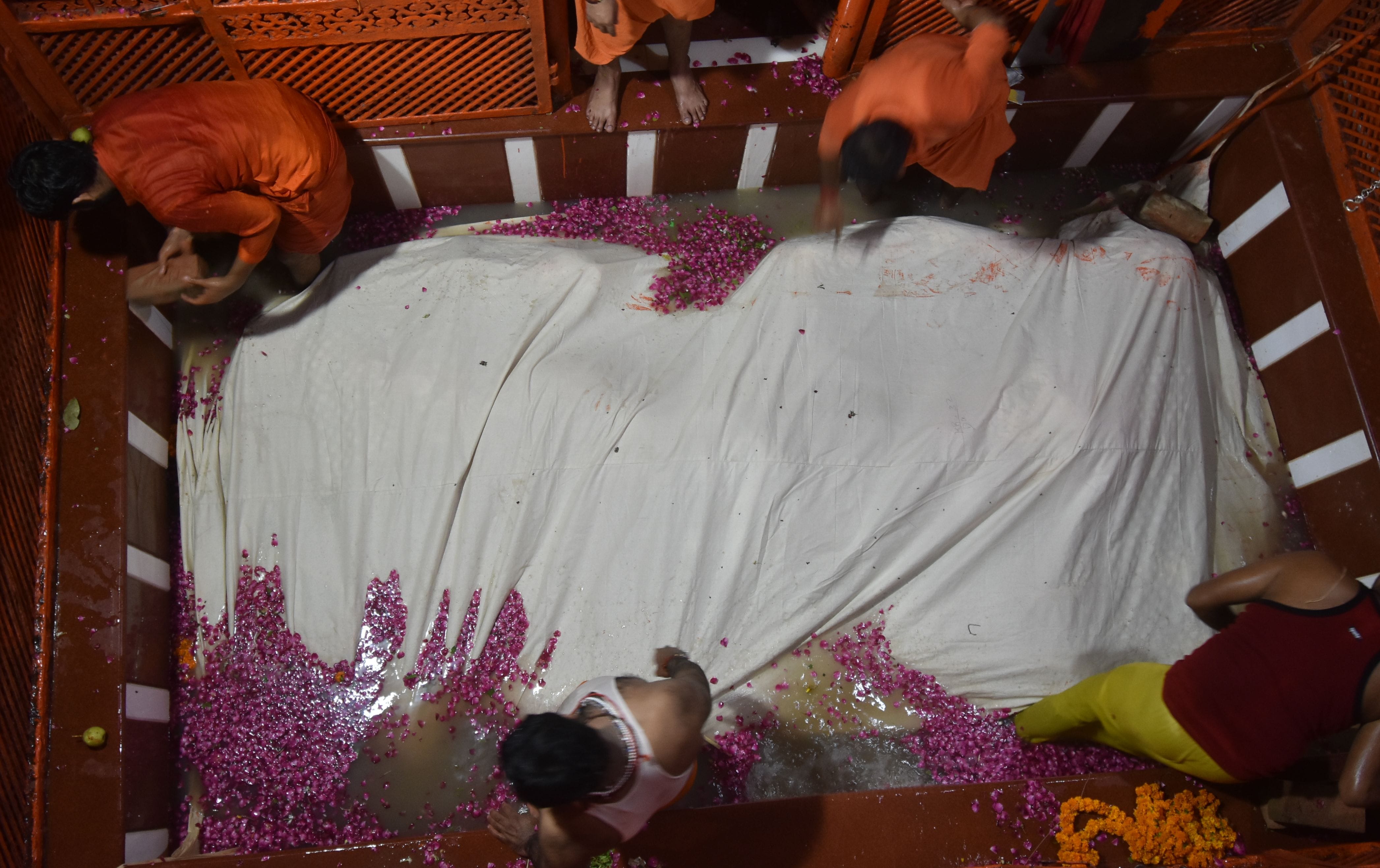 Ganga again anointed the elder Hanuman