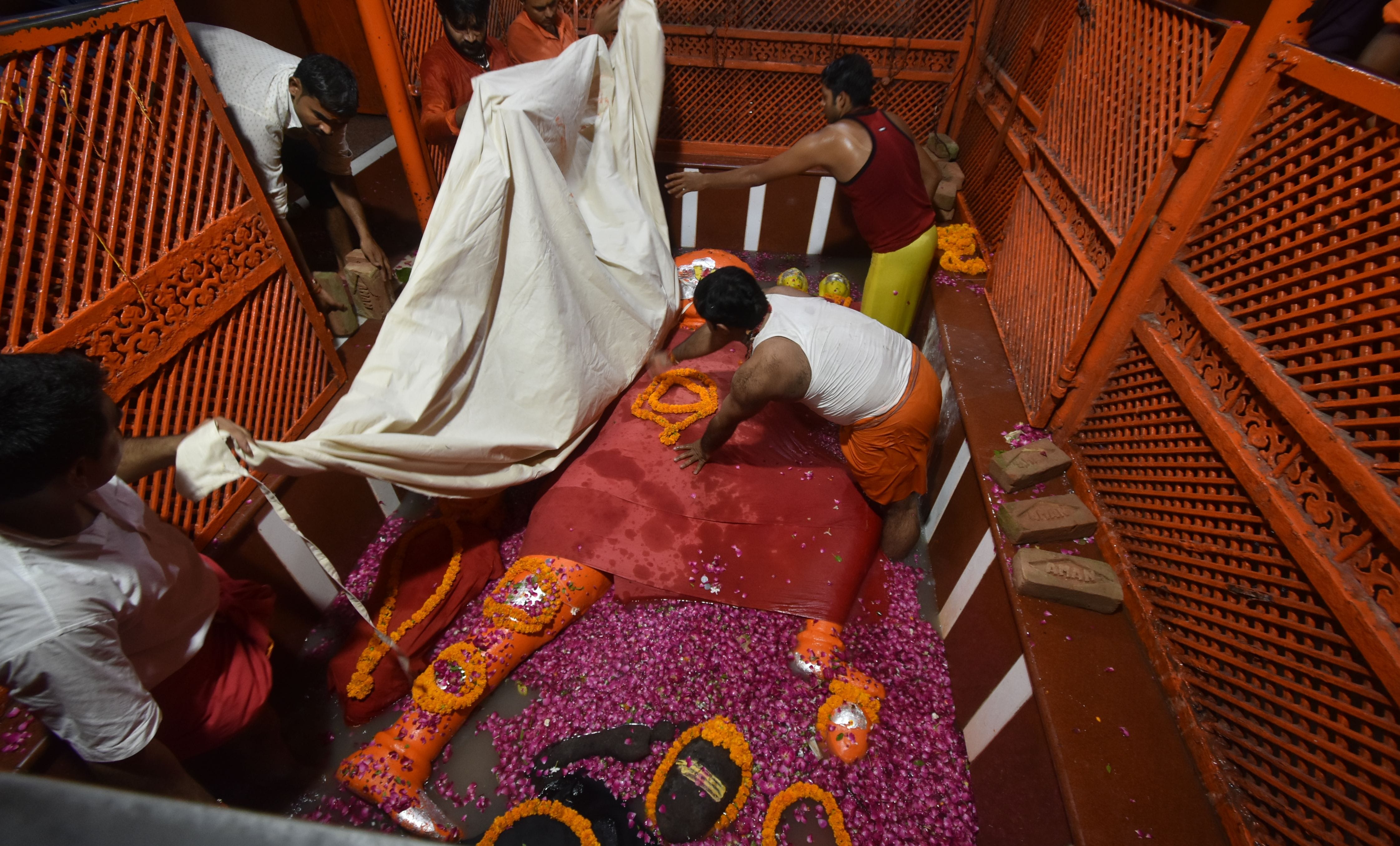 Ganga again anointed the elder Hanuman