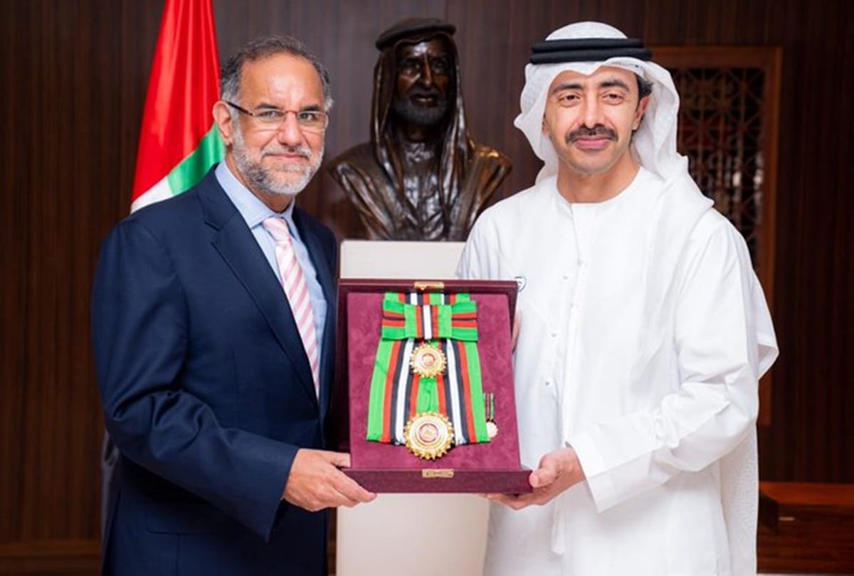 Navdeep Singh Suri received First Class Order of Zayed II from UAE Govt