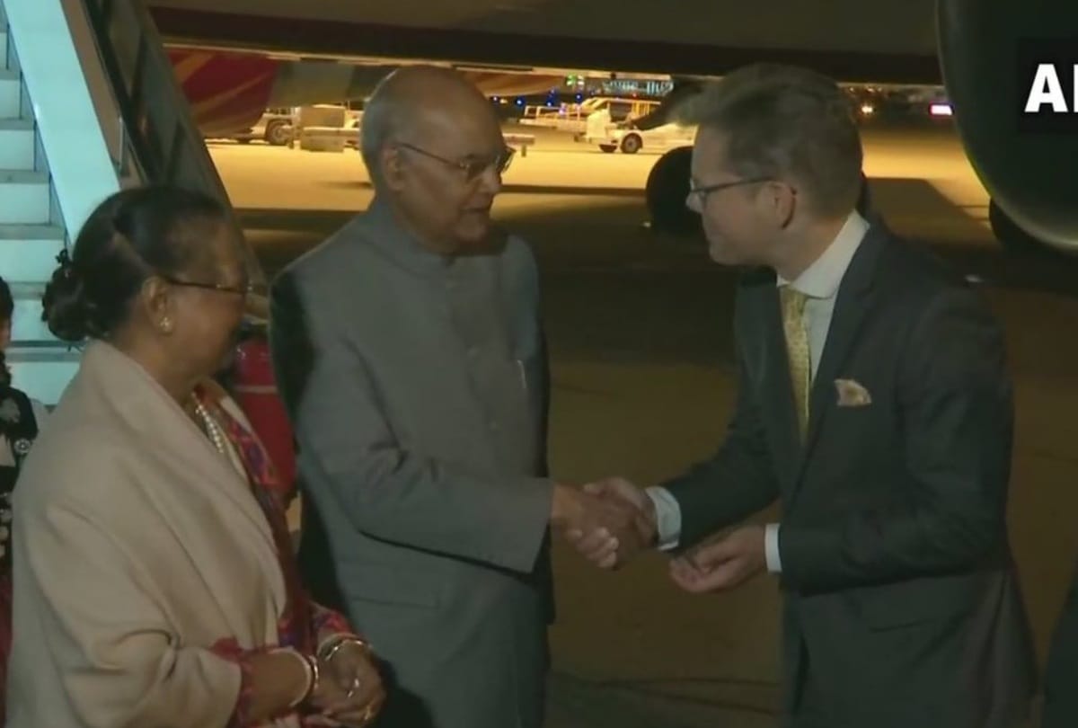 In the second leg of three nations visit, President Ram Nath Kovind arrives in Switzerland