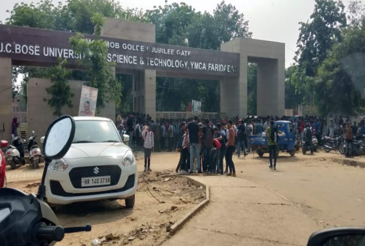 faridabad ymca jc bose university student complaint for water warden abuses and beat them