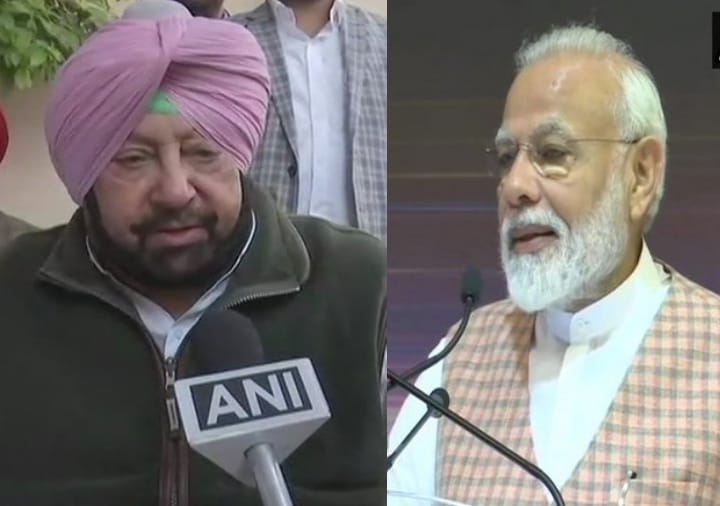 Punjab Chief Minister Captain Amarinder Singh writes to Prime Minister Narendra Modi