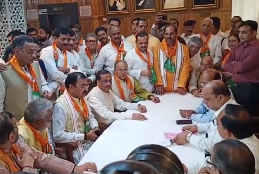 Sanjay Seth and Surendra Nagar filed nomination for Rajyasabha Bypoll.