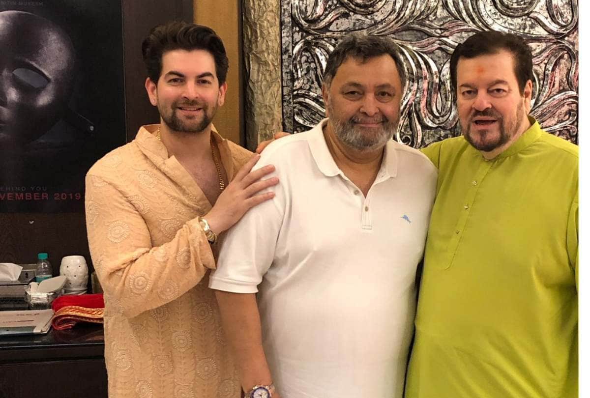 rishi kapoor visit neil nitin mukesh house after back in mumbai
