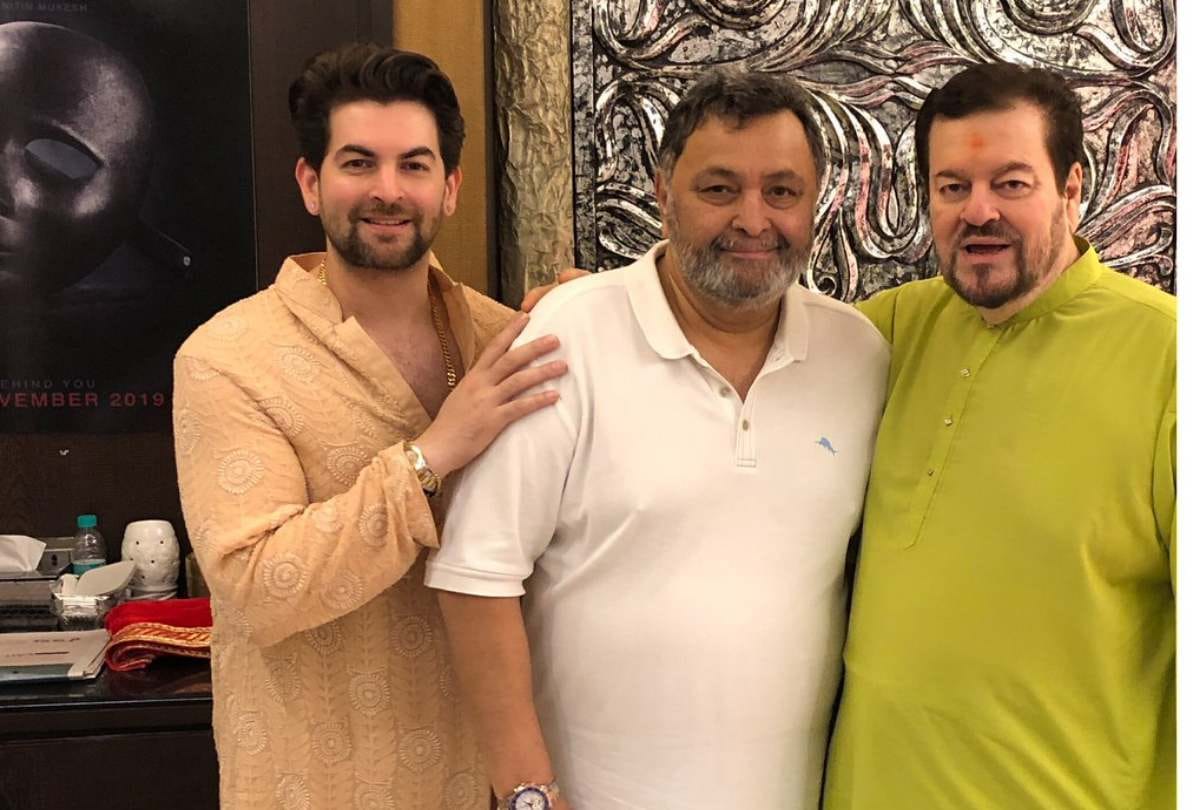 rishi kapoor visit neil nitin mukesh house after back in mumbai