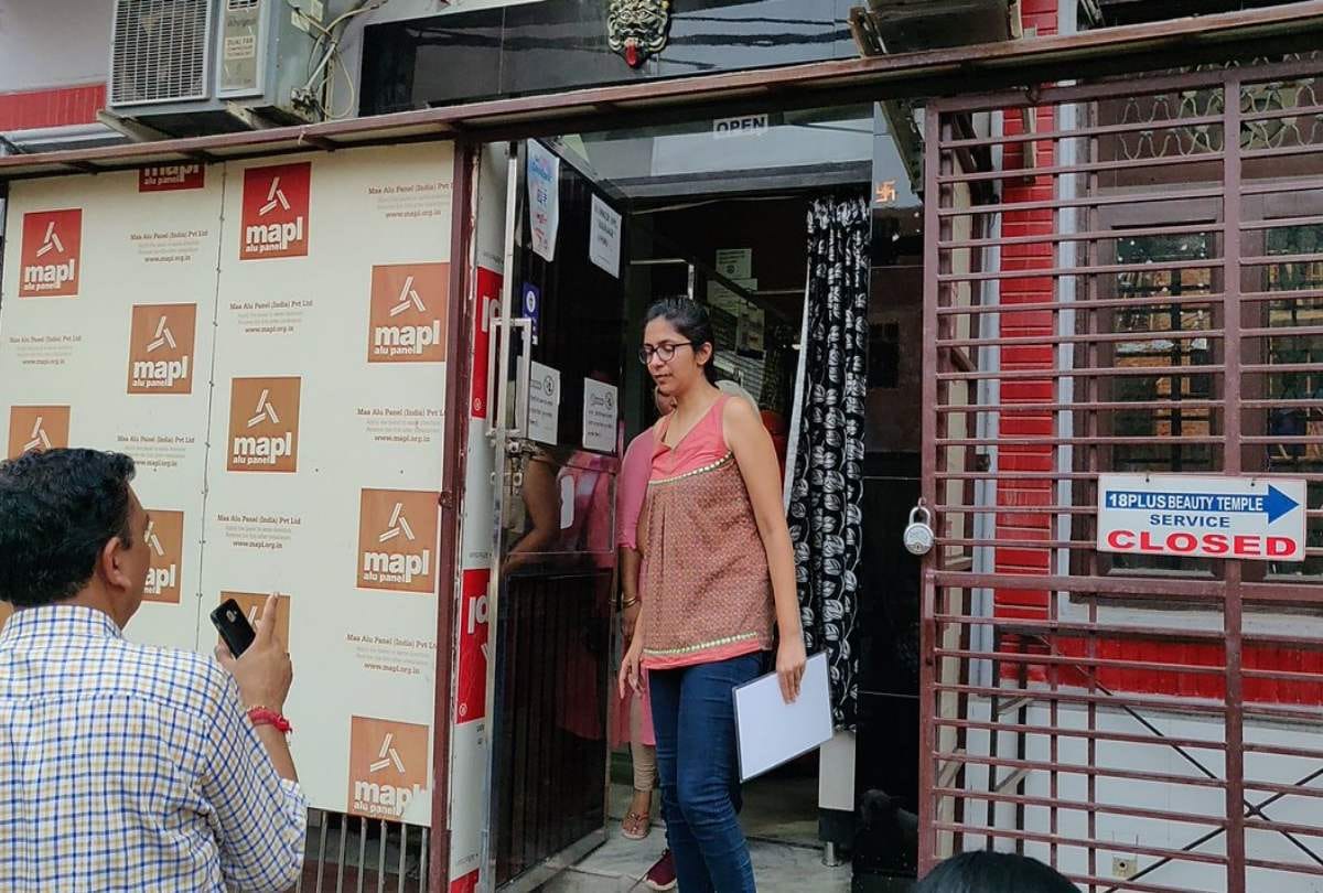 delhi burari online brothel racket busted, cellar open with button obscene menu found