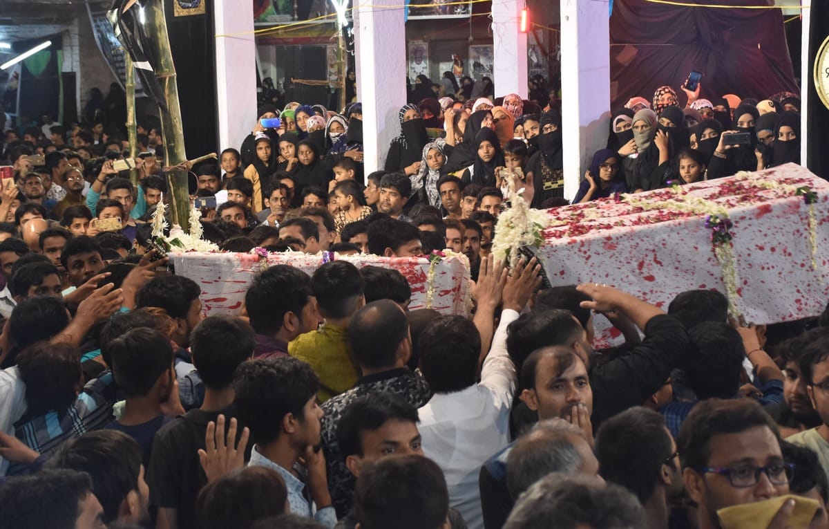 taziya moharram convoy procession in varanasi