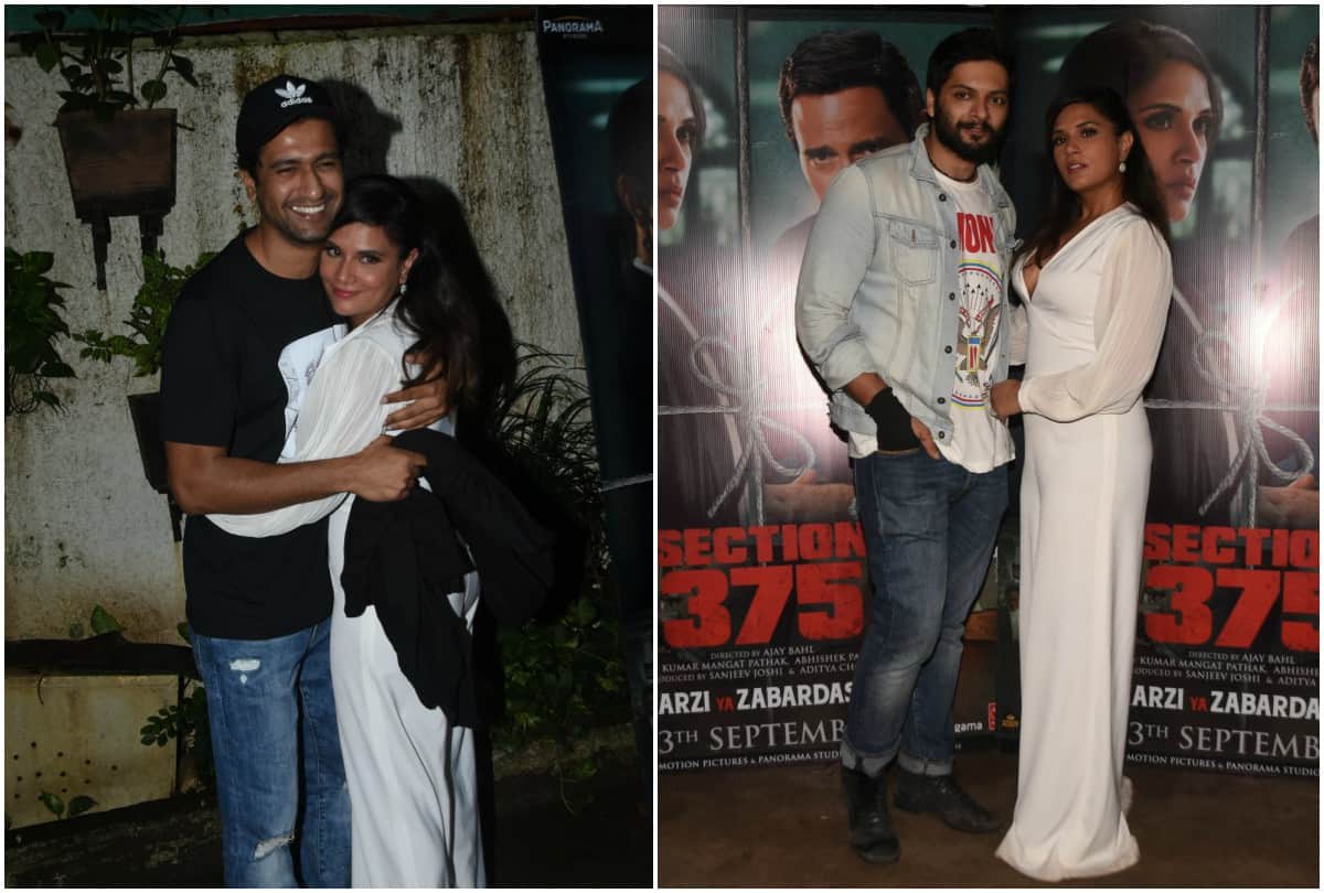 Ayushmann Khurrana Dream Girl Richa Chadda Section 375 film screening