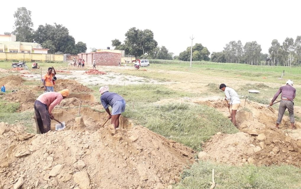 fire station construction started in  sawaijpur