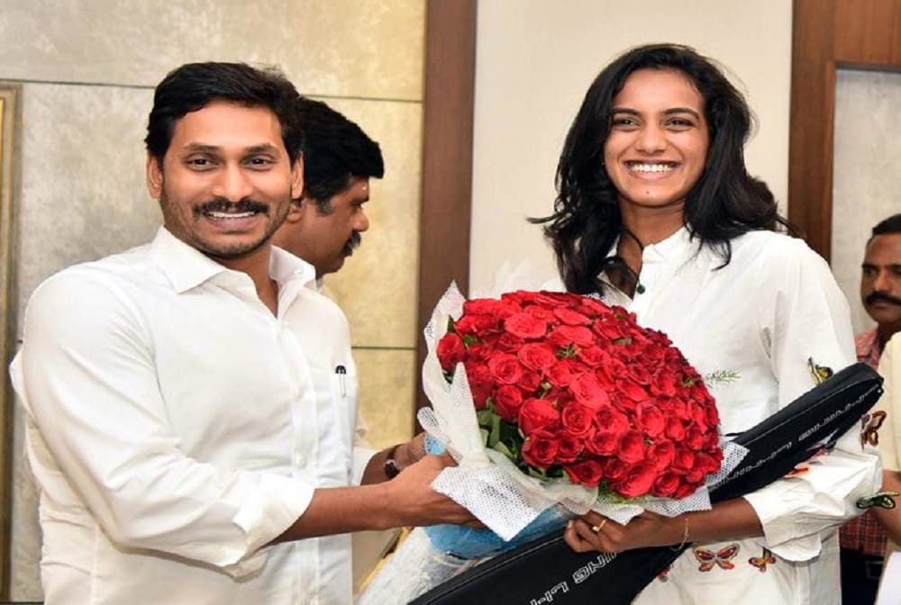 AP CM promises land for Pv sindhu to set up badminton academy 