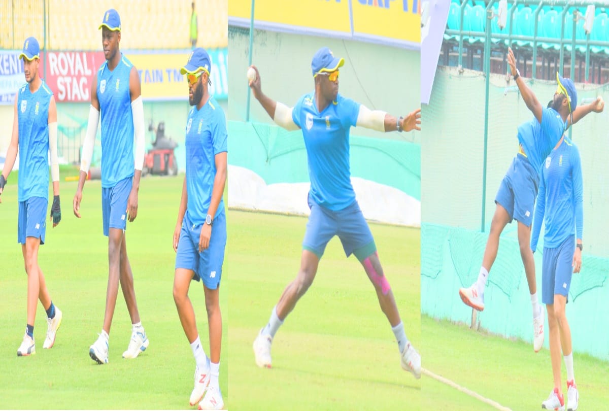 South Africa cricket team did practice in Dharamshala and focus on fielding