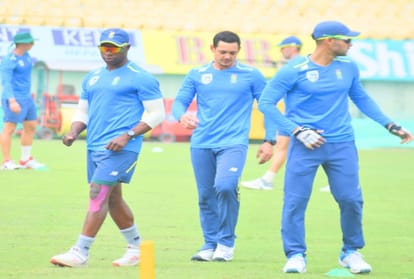 South Africa cricket team did practice in Dharamshala and focus on fielding