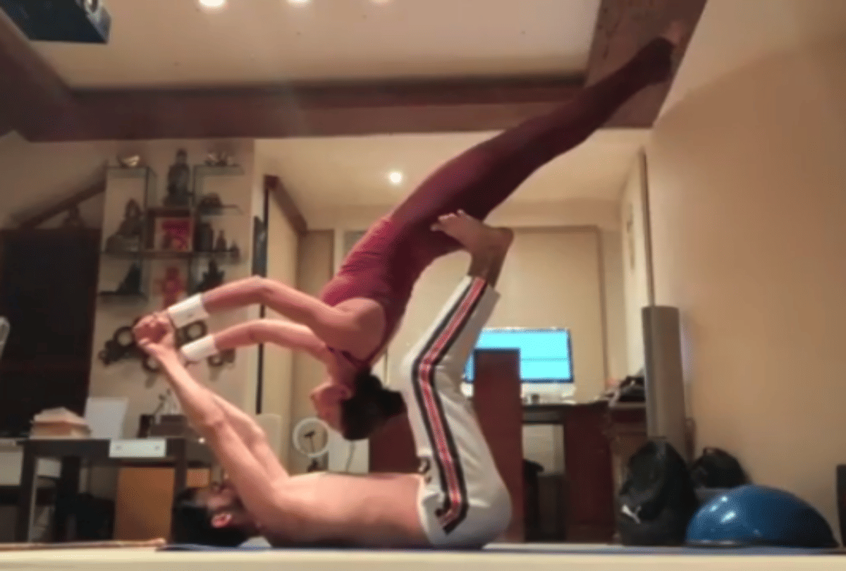 sushmita sen share video with boyfriend rohman shawl during workout