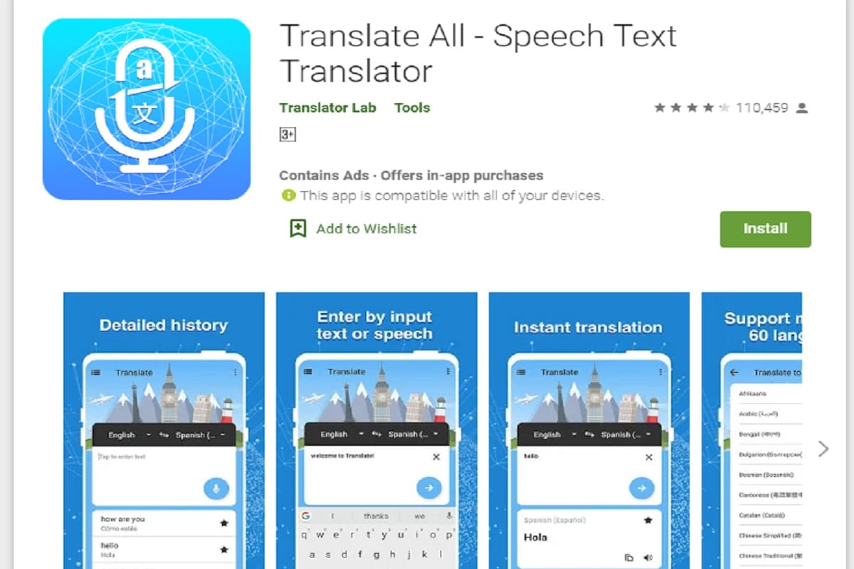 Translate: text & voice translator