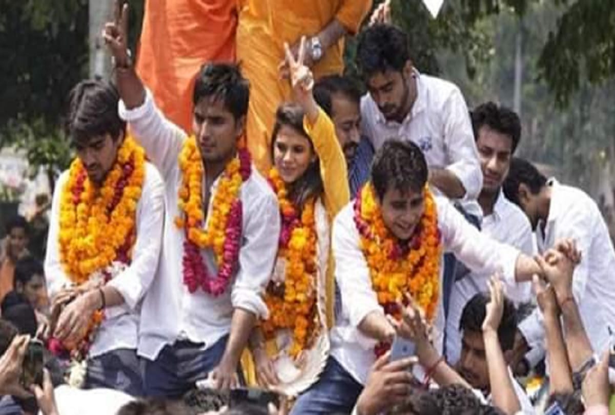 dusu election 2019 abvp wins three seats secretary post won by nsui