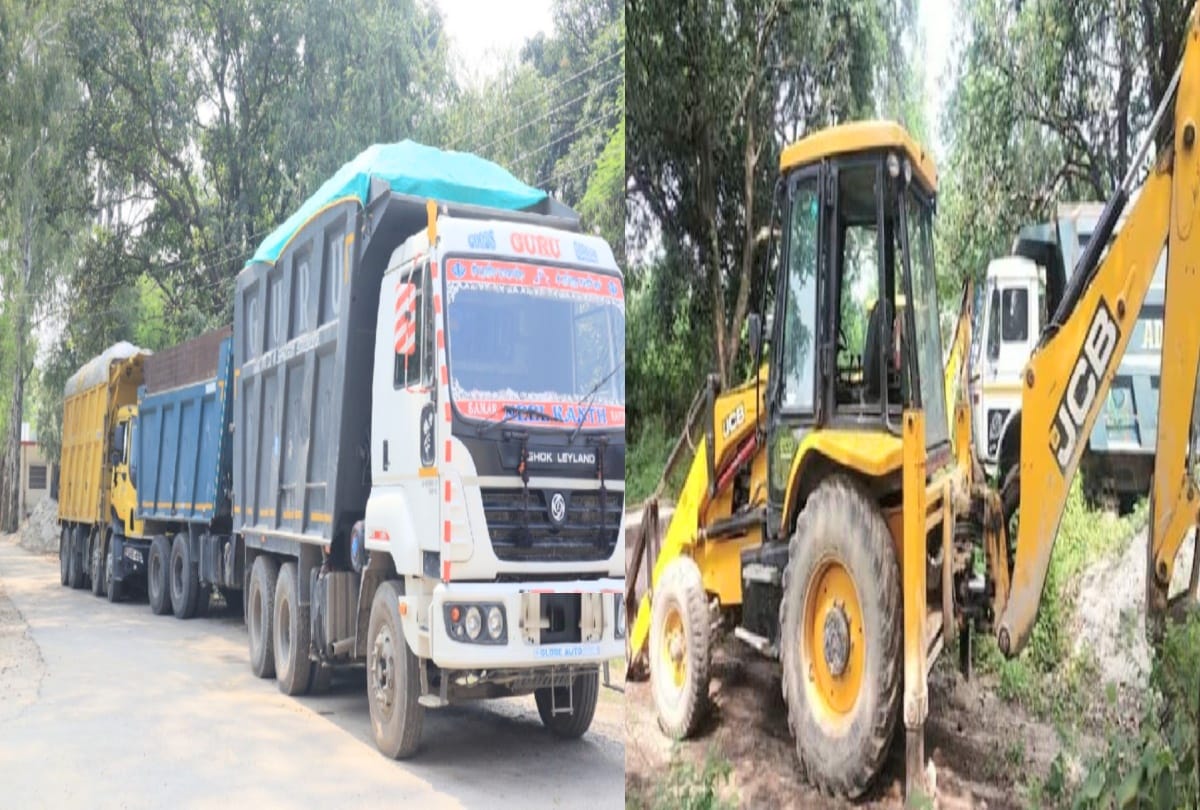 Industry minister raids on mining mafia Bases, 11 tippers and one JCB seized