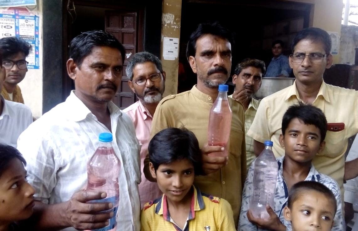 Supply of contaminated water again in Purani