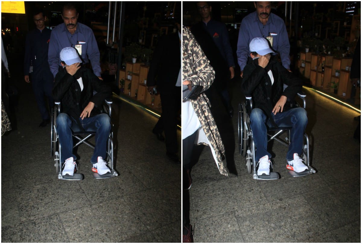 Irrfan Khan spotted at Mumbai airport on wheelchair
