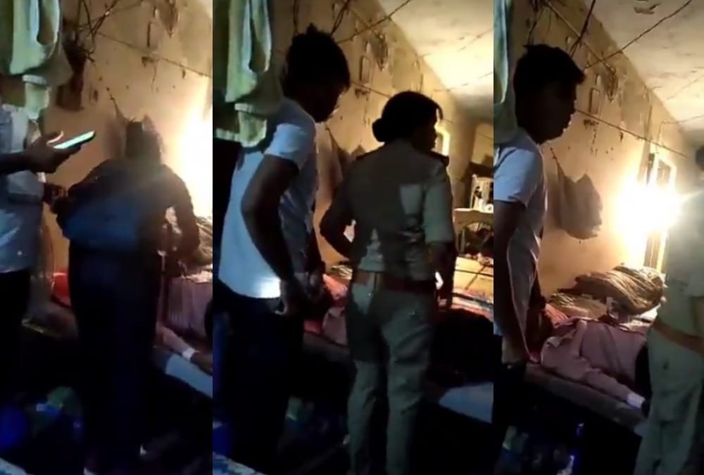 A man get cardiac arrest because of third degree of Police.